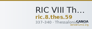 RIC VIII Thessalonica 59 — CANOA