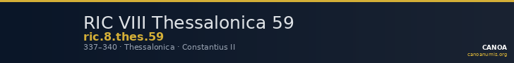 RIC VIII Thessalonica 59 — CANOA