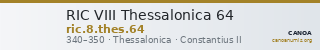 RIC VIII Thessalonica 64 — CANOA