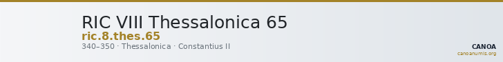 RIC VIII Thessalonica 65 — CANOA