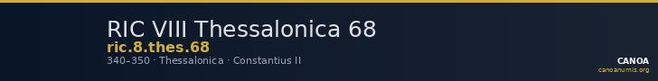 RIC VIII Thessalonica 68 — CANOA