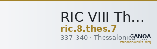 RIC VIII Thessalonica 7 — CANOA