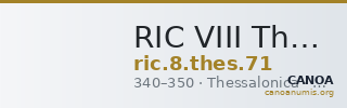 RIC VIII Thessalonica 71 — CANOA
