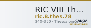 RIC VIII Thessalonica 78 — CANOA