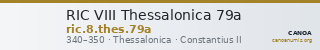 RIC VIII Thessalonica 79a — CANOA