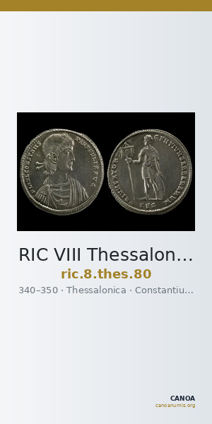 RIC VIII Thessalonica 80 — CANOA
