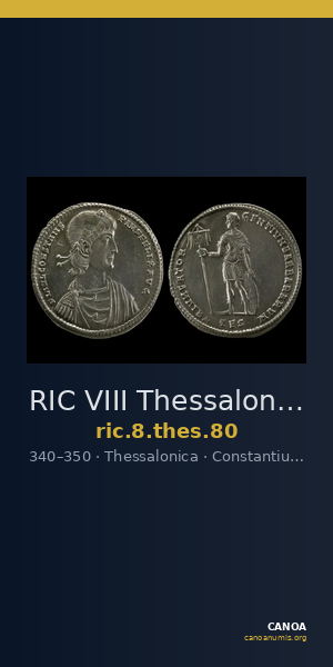 RIC VIII Thessalonica 80 — CANOA