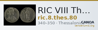 RIC VIII Thessalonica 80 — CANOA