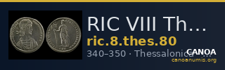 RIC VIII Thessalonica 80 — CANOA