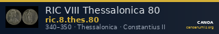 RIC VIII Thessalonica 80 — CANOA