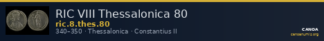 RIC VIII Thessalonica 80 — CANOA
