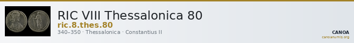 RIC VIII Thessalonica 80 — CANOA