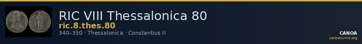 RIC VIII Thessalonica 80 — CANOA