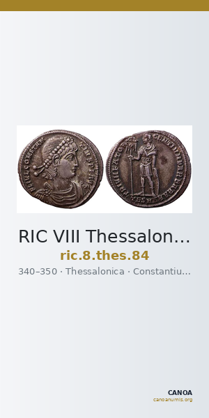 RIC VIII Thessalonica 84 — CANOA