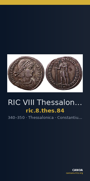 RIC VIII Thessalonica 84 — CANOA