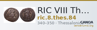 RIC VIII Thessalonica 84 — CANOA