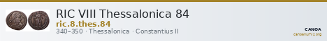 RIC VIII Thessalonica 84 — CANOA