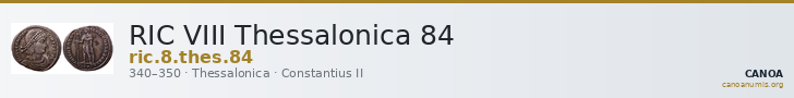 RIC VIII Thessalonica 84 — CANOA