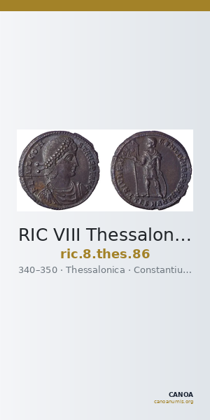 RIC VIII Thessalonica 86 — CANOA