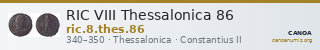 RIC VIII Thessalonica 86 — CANOA