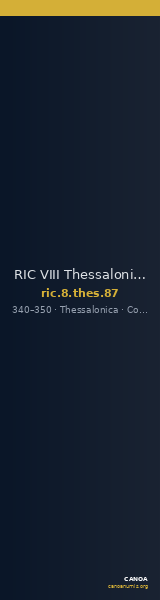 RIC VIII Thessalonica 87 — CANOA