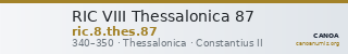 RIC VIII Thessalonica 87 — CANOA