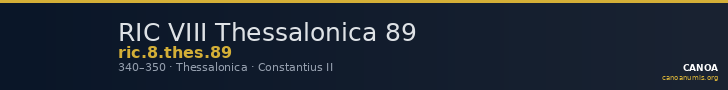 RIC VIII Thessalonica 89 — CANOA