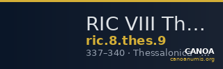 RIC VIII Thessalonica 9 — CANOA