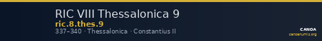 RIC VIII Thessalonica 9 — CANOA
