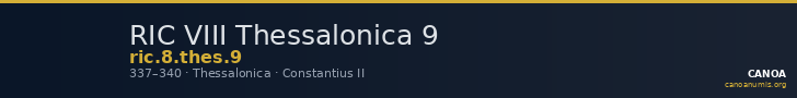 RIC VIII Thessalonica 9 — CANOA