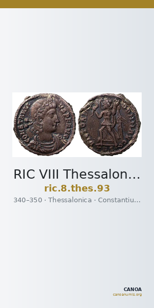 RIC VIII Thessalonica 93 — CANOA