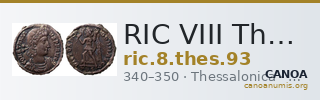 RIC VIII Thessalonica 93 — CANOA