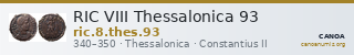 RIC VIII Thessalonica 93 — CANOA