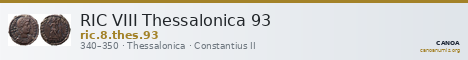 RIC VIII Thessalonica 93 — CANOA