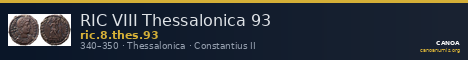 RIC VIII Thessalonica 93 — CANOA