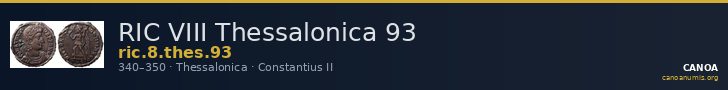RIC VIII Thessalonica 93 — CANOA