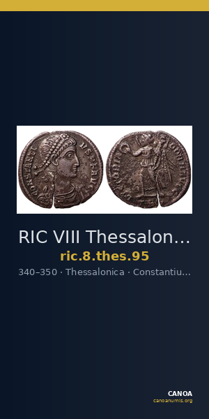 RIC VIII Thessalonica 95 — CANOA