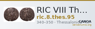 RIC VIII Thessalonica 95 — CANOA