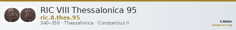 RIC VIII Thessalonica 95 — CANOA