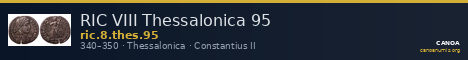 RIC VIII Thessalonica 95 — CANOA