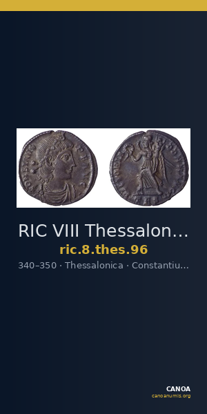 RIC VIII Thessalonica 96 — CANOA