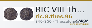 RIC VIII Thessalonica 96 — CANOA