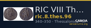 RIC VIII Thessalonica 96 — CANOA