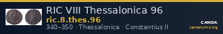 RIC VIII Thessalonica 96 — CANOA