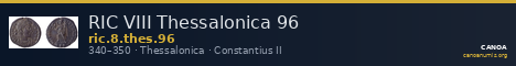 RIC VIII Thessalonica 96 — CANOA