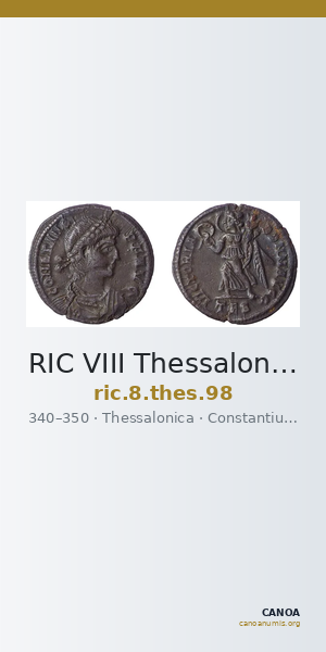 RIC VIII Thessalonica 98 — CANOA