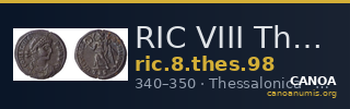 RIC VIII Thessalonica 98 — CANOA