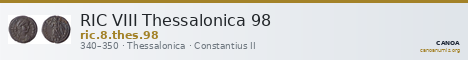 RIC VIII Thessalonica 98 — CANOA