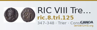 RIC VIII Treveri 125 — CANOA