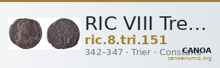 RIC VIII Treveri 151 — CANOA